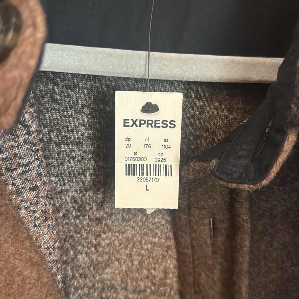 Express Men Shift Jacket Size L - image 2